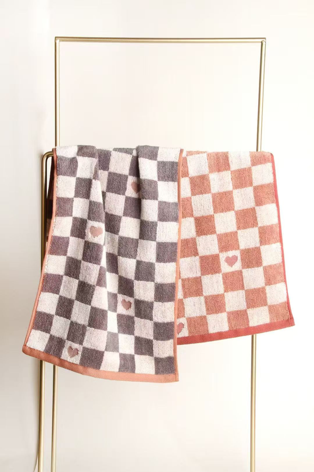 TY竹纤维方圆爱心竹棉毛巾2506