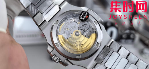 百达翡丽3K鹦鹉螺系列5711 牛仔蓝 男士腕表 推出升级原版机 无噪音刻字版 商品图4