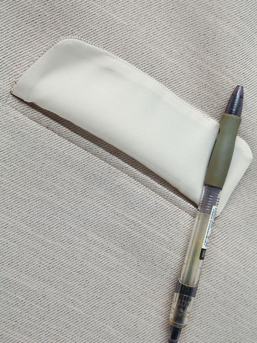 韩系简约风！米白色质感马甲 双排扣设计 配牛仔裙超有范 商品图3