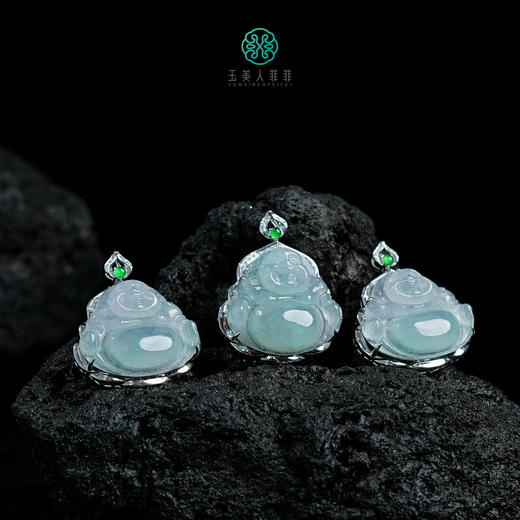 D18K翡翠吊坠-翡翠晴底佛公吊坠约23*28mm# 商品图0