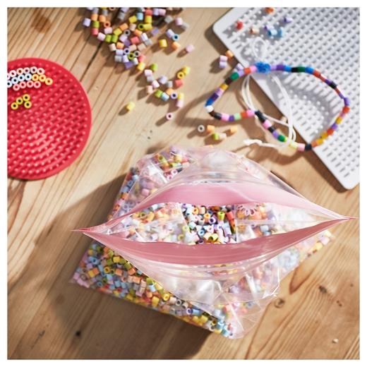 IKEA 密封袋 图案 红色/粉红色 2.5/1.2 公升 50个装 商品图7