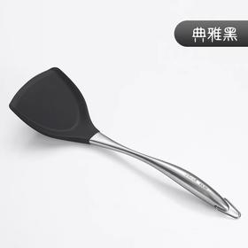 304不锈钢手柄硅胶铲34*10cm