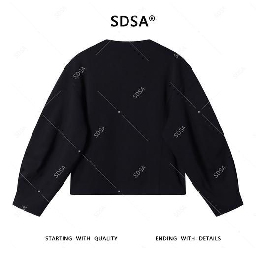 OAS901SDSA男士2025新款轻奢痞帅男装简约纯色纽扣短款外套上衣百搭复古 商品图5