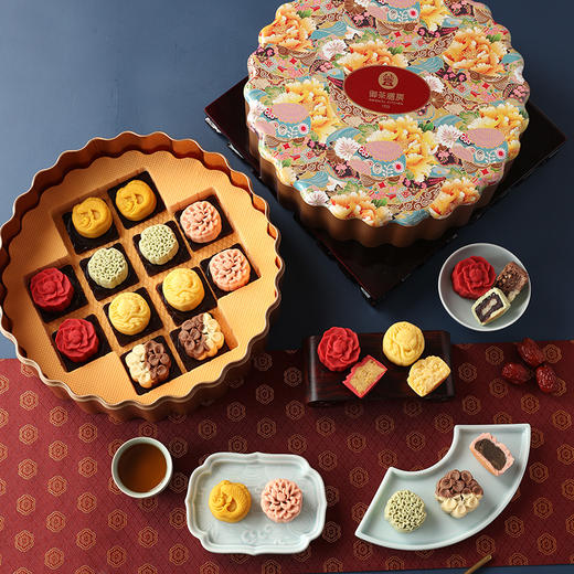 繁花似锦中秋月饼礼盒 商品图0