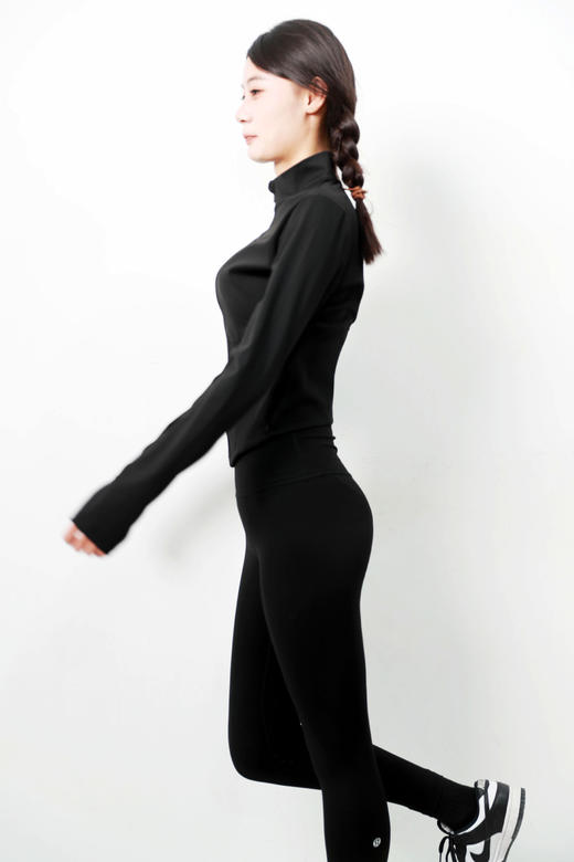 鱼骨束腰设计，全拉链+半拉链一起。很迷人很好看瑜伽上衣C081066 商品图13