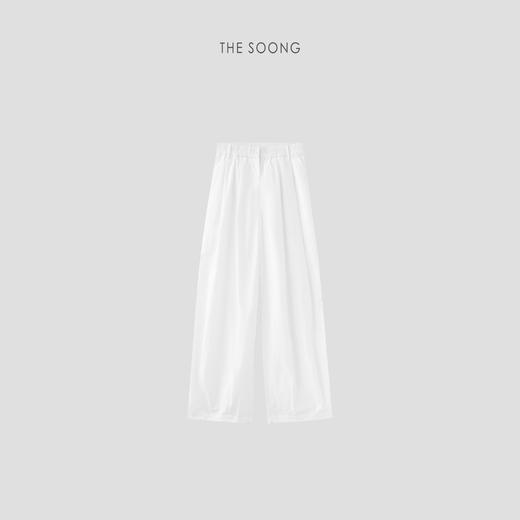 THESOONG|"干爽轻盈"经典轻量舒适质感阔腿松紧中腰休闲裤BKZ7456 商品图7