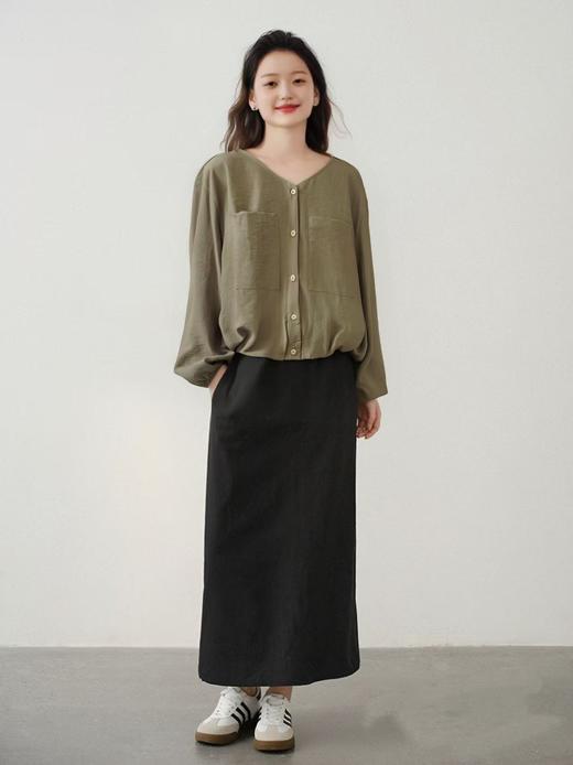 【早秋特卖】1830长袖V领花苞款外套1喜出 商品图3