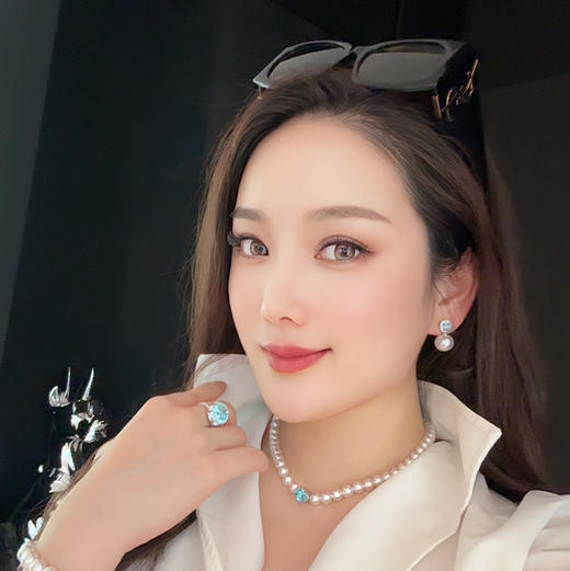 GAONAS  经典12mm帕拉白色珠耳环11523EW 商品图5