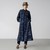 【林栖设计小店】【现货】纯棉连衣裙复古蓝印花纹蓝书宽松百搭宽松2025秋季新款长裙女1953034 商品缩略图4