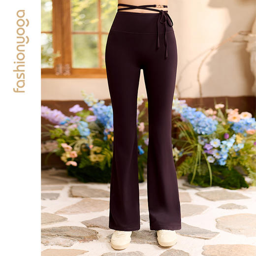 凡圣瑜伽系带喇叭长裤FC15951W、凡圣瑜伽系带喇叭九分裤FC15951WJD 商品图10