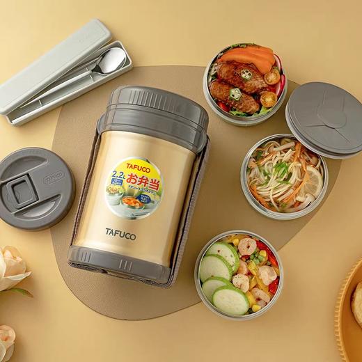 泰福高不锈钢保温饭桶2.5L T2517香槟色 商品图0