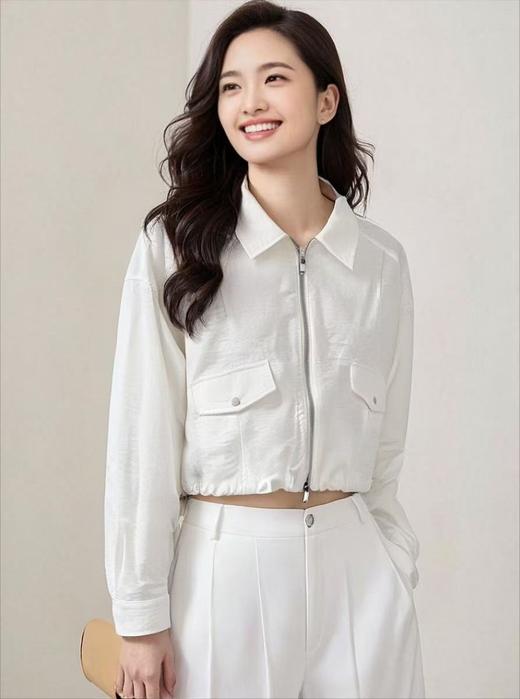 冰点价！仅限11.11！退货勿拍【早秋特卖】0051短款拉链可抽绳外套-喜出 商品图2