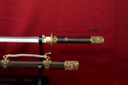 三希堂  绝影系列  龙纹星空唐刀  未开刃 商品图5