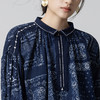 【林栖设计小店】【现货】纯棉衬衣复古蓝印花纹蓝书优雅百搭宽松2025秋季新款上衣女1953026 商品缩略图3