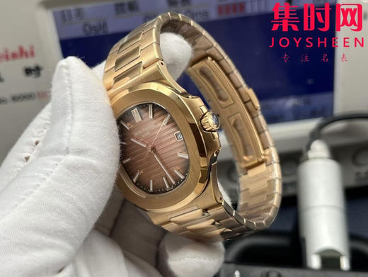 百达翡丽3K鹦鹉螺系列5711 全玫金 男士腕表 推出升级原版机 无噪音刻字版 商品图5