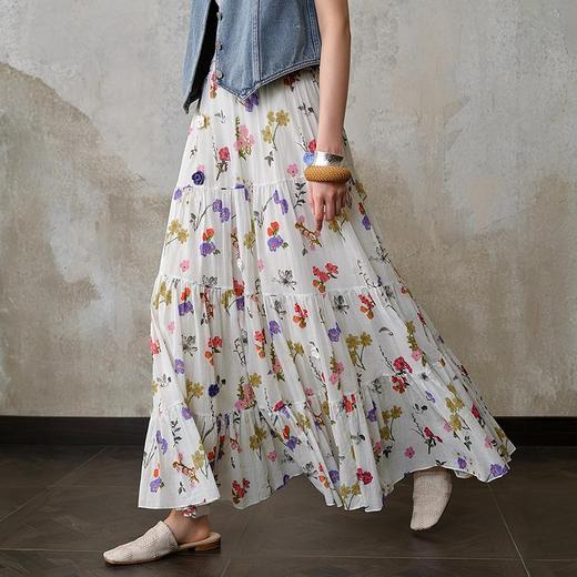 【林栖设计小店】（现货）【手工钩花】婴儿棉半身裙印花2025秋季新款花仙子裙子女1953031 商品图7