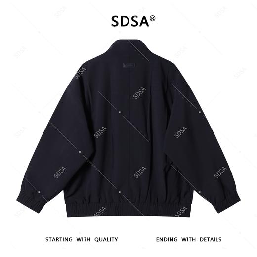 32888SDSA男士2025新款轻奢痞帅男装纯色立领褶皱拉链外套网红款外套潮 商品图5