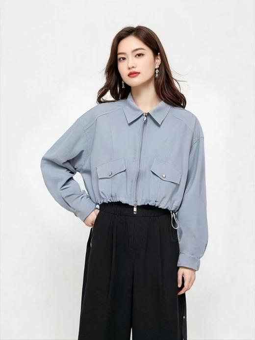 冰点价！仅限11.11！退货勿拍【早秋特卖】0051短款拉链可抽绳外套-喜出 商品图1