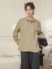 冰点价！仅限11.11！退货勿拍【早秋特卖】7962灰咖系带设计感长袖衬衫-喜出 商品缩略图0