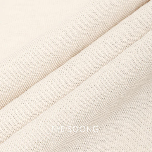 THESOONG|"好莱坞T"天然棉呼吸肌理感撞色圆领T恤上衣HBTX7433 商品图9