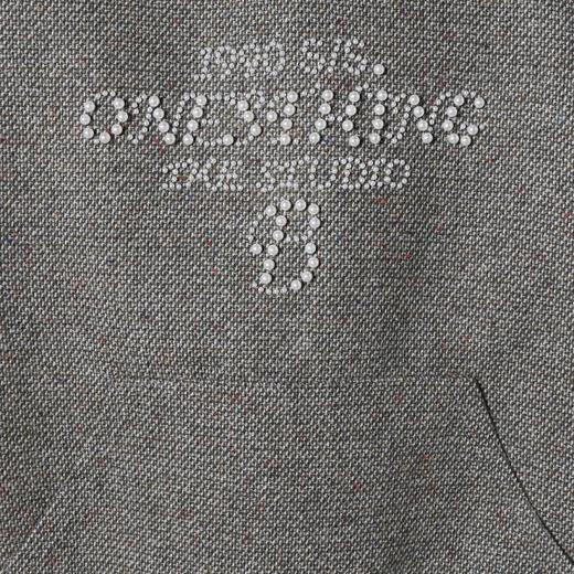 25131SDSA男士2025新款轻奢痞帅男装网红款撞色立体珠子字母连帽卫衣 商品图3