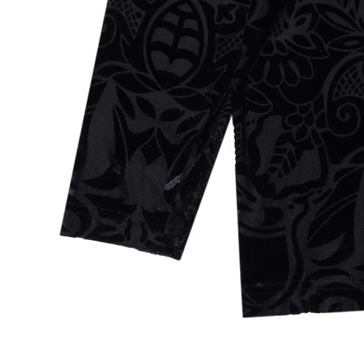 WY1018SDSA男士长袖t恤2025新款轻奢痞帅男装植绒图案设计连帽上衣百搭 商品图4