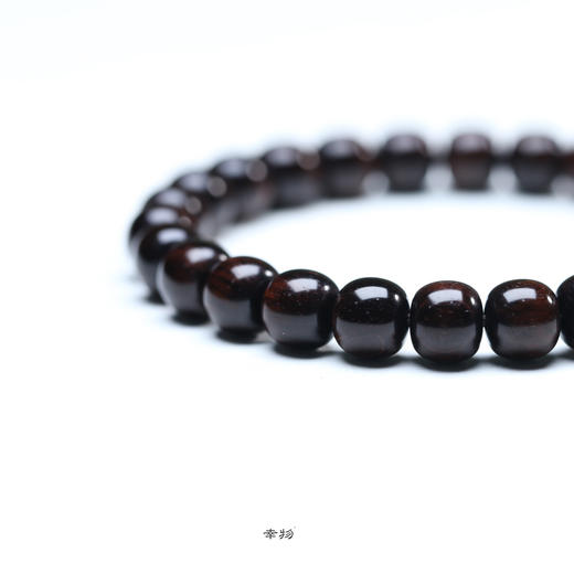 【青山特惠】金标8*8.8mm26颗海南黄花梨沉水紫油梨老料数控精工老型桶珠手串h8 商品图2