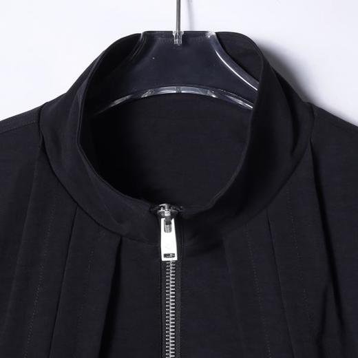 32888SDSA男士2025新款轻奢痞帅男装纯色立领褶皱拉链外套网红款外套潮 商品图2