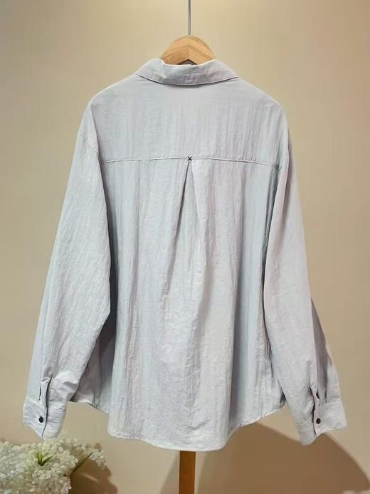 【早秋特卖】318天然纤维麻棉感中长衬衫衬衫-喜出 商品图4