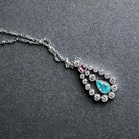 BY EVITA系列 18K镶钻石、蓝宝石和帕拉依巴 项链