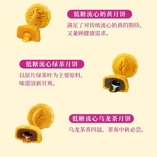 【一件包邮】明玥皇廷-低糖流心三色月餅405g 不含人工代糖 甘肃/青海/内蒙古/新疆/西藏/宁夏/海南/港澳台不发货 商品图2