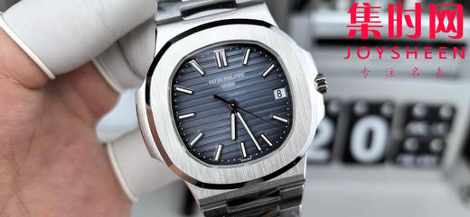 百达翡丽3K鹦鹉螺系列5711 牛仔蓝 男士腕表 推出升级原版机 无噪音刻字版 商品图0