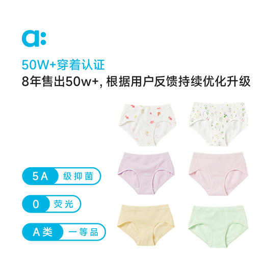 【代发】allblu幼岚不卡裤儿童内裤女童三角裤不卡屁股 商品图2