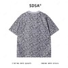 T4512SDSA男士短袖t恤2025新款轻痞帅男装撞色抽象印花圆领上衣复古 商品缩略图5