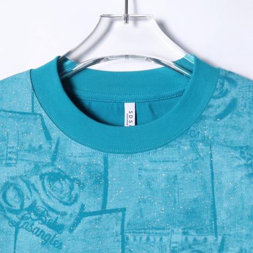 T4196SDSA夏季高级感新款男士复古潮流满天星字母设计短袖T恤休闲百搭 商品图2