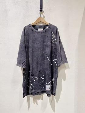 中性款做旧短袖T恤019