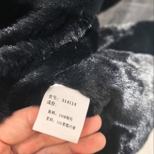 214 WS连帽大毛领时尚派克服长外套31127（黑） 冬季 314114032105 商品图1