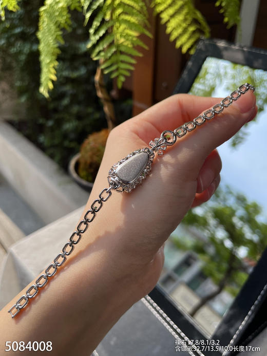 高冰种艳绿福豆手链    89999【5084008】 商品图8