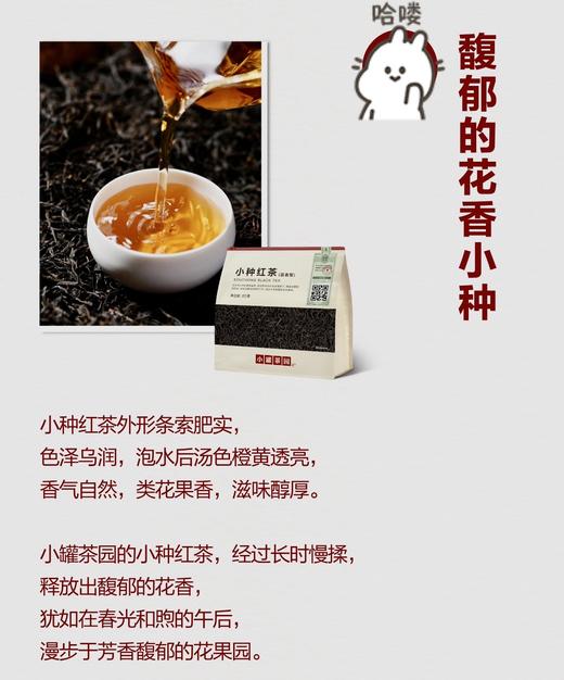 小罐茶园小种红茶高香一级口粮红茶生活茶叶自己喝送礼小罐茶出品180g一袋109元 商品图12