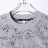 T4519SDSA男士短袖t恤2025新款轻痞帅男装简约满印小鱼图案圆领上衣 商品缩略图2
