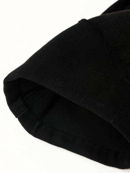 时髦精必备！高腰黑色直筒牛仔裤 卷边细节 日常超吸睛 商品图4