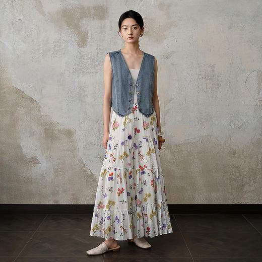 【林栖设计小店】（现货）【手工钩花】婴儿棉半身裙印花2025秋季新款花仙子裙子女1953031 商品图11