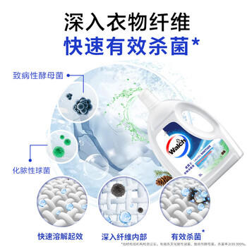 威露士衣物消毒液松木3L 内衣裤袜除菌液 杀菌99.9% 除螨 可配洗衣液用 /家庭清洁/纸品 /衣物清洁 /除菌剂 商品图3