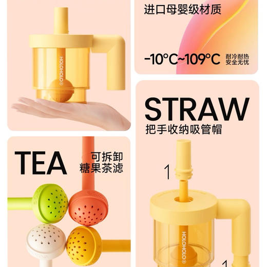 HOLOHOLO糖果杯PR0 -TG03水泥灰600ml 商品图4