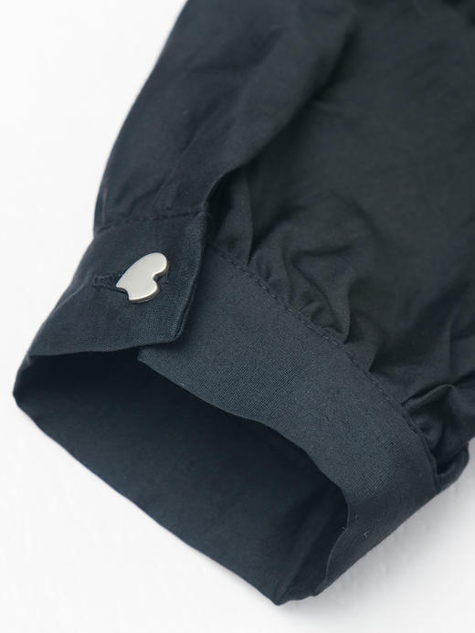 优雅赫本风！黑色荷叶边连衣裙 凸显气质女神范 商品图4