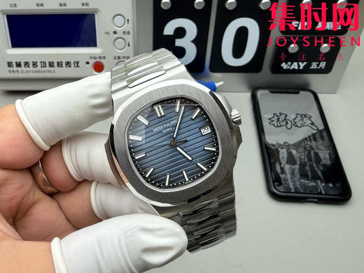 百达翡丽 3K鹦鹉螺系列5811 运动优雅系列 男士腕表（白金版5811/1G-001鹦鹉螺41MM系列）升级原版机无噪音刻字版。 商品图1