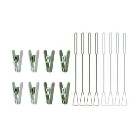 IKEA 带挂绳晾衣架夹 绿色