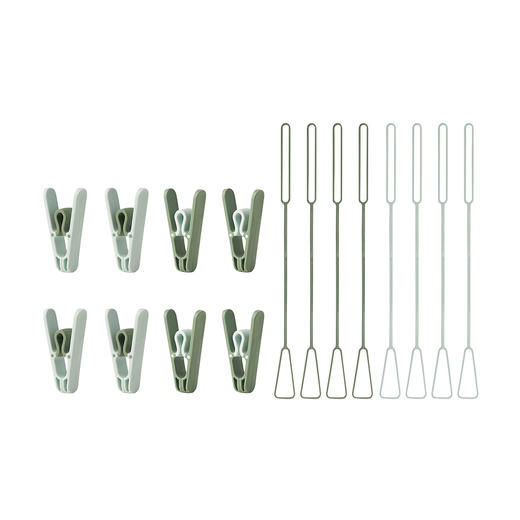 IKEA 带挂绳晾衣架夹 绿色 商品图0