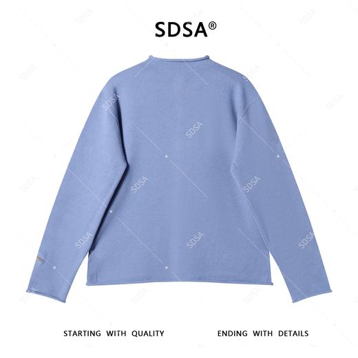 51166SDSA男士毛衣2025新款轻奢痞帅男装纯色慵懒半高领纽扣开衫针织衫 商品图5