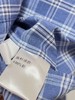 冰点价！仅限11.11！退货勿拍【早秋特卖】100%棉蓝色格子短款长袖衬衫-喜出 商品缩略图4